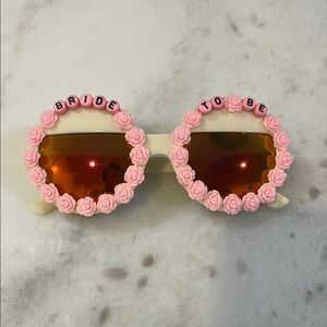 Bride to Be Pink Floral Sunglasses